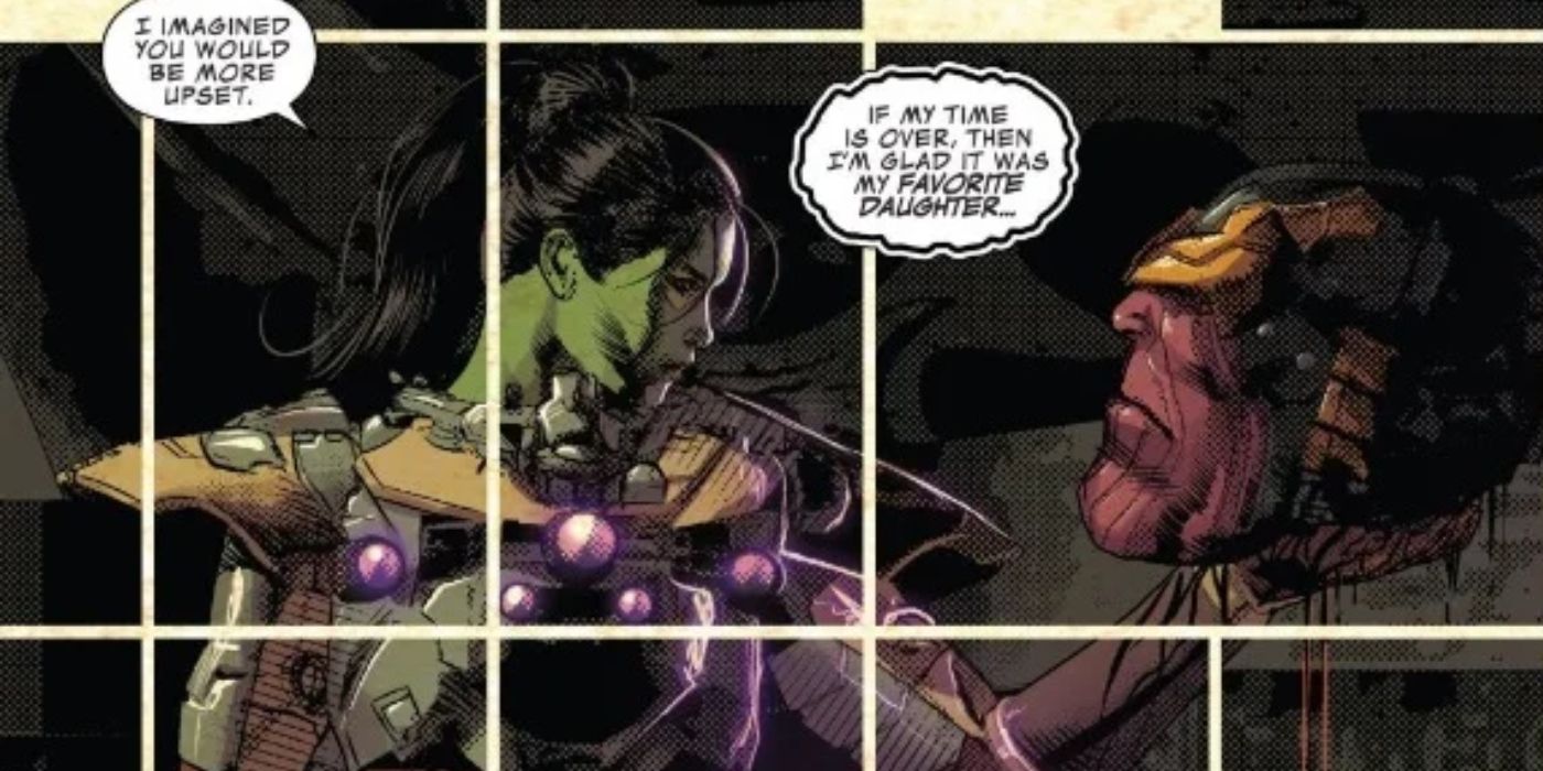 Thanos respects Gamora.