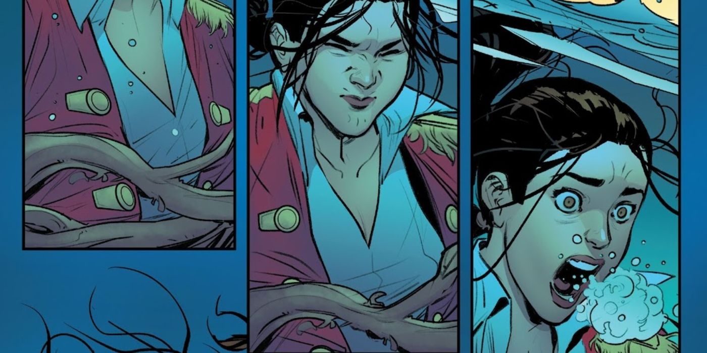 panels featuring Kate Pryde as she does by drowning during the Krakoan Era.