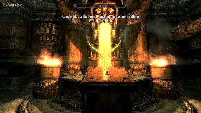Torches puzzle in the Gallow's Hall in Skyrim