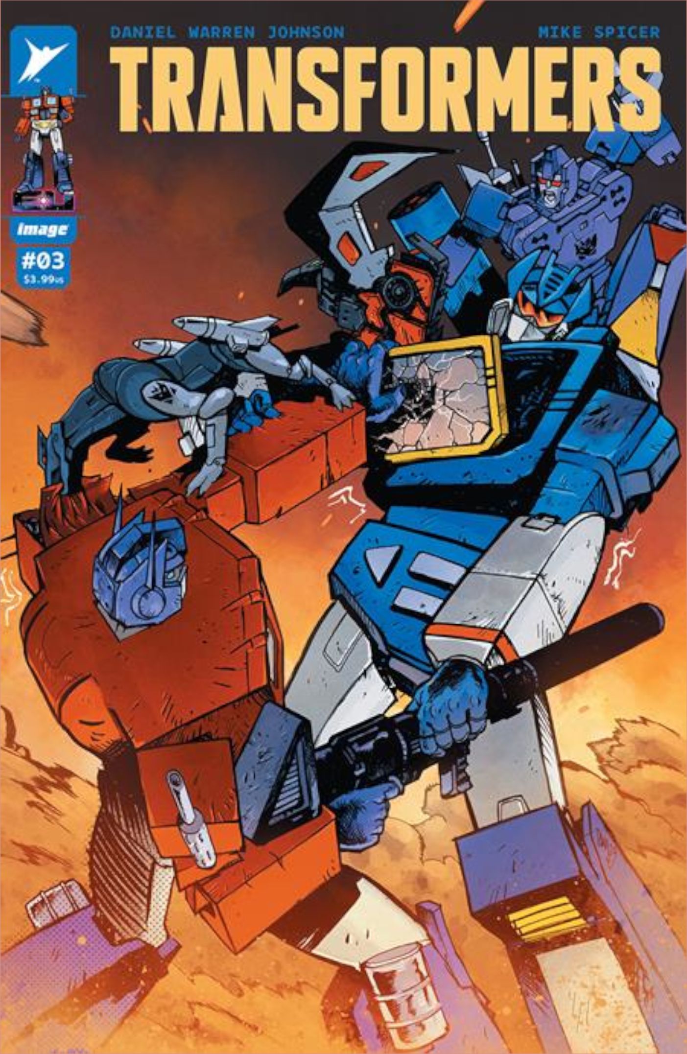 Transformers #3 cover by Daniel Warren Johnson