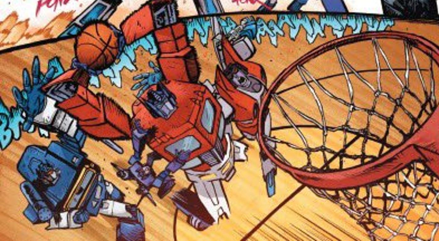 Transformers Playing Basketball