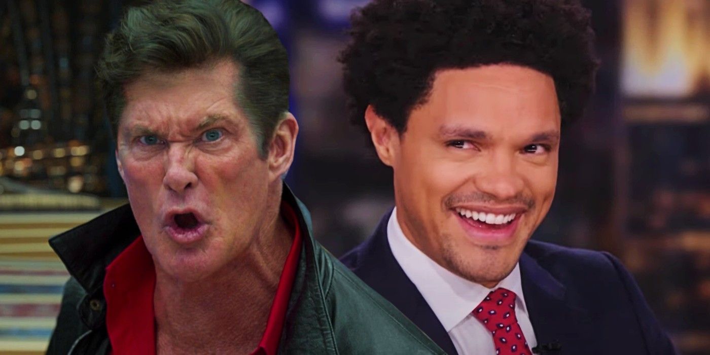 Trevor Noah from The Daily Show and David Hasslehoff in the MCU