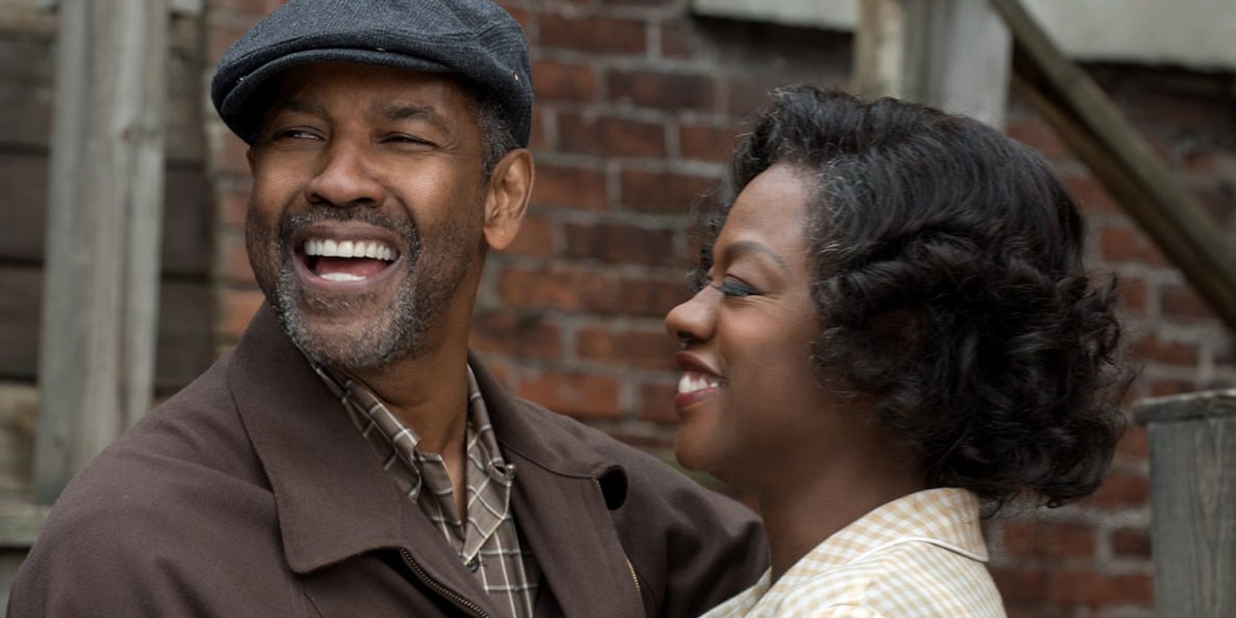 Troy and Rose smiling together in Fences