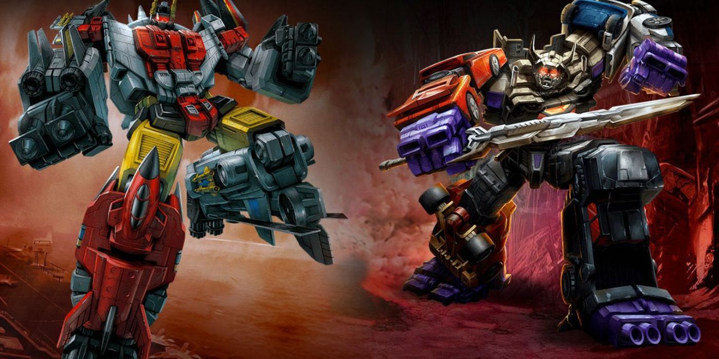 Two Combiner Transformers in battle pose