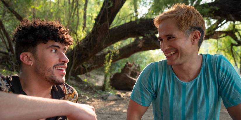Gael García Bernal and Bad Bunny in Cassandro