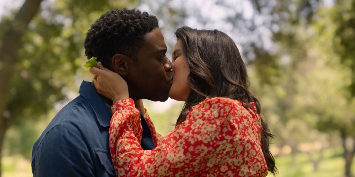 Sam Richardson as Aniq and Zoe Chao as Zoe proposing to each other in The Afterparty season 2 finale
