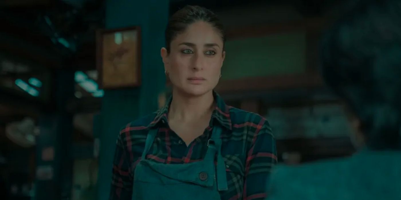 Kareena Kapoor in Jaane Jaan is working at her cafe.