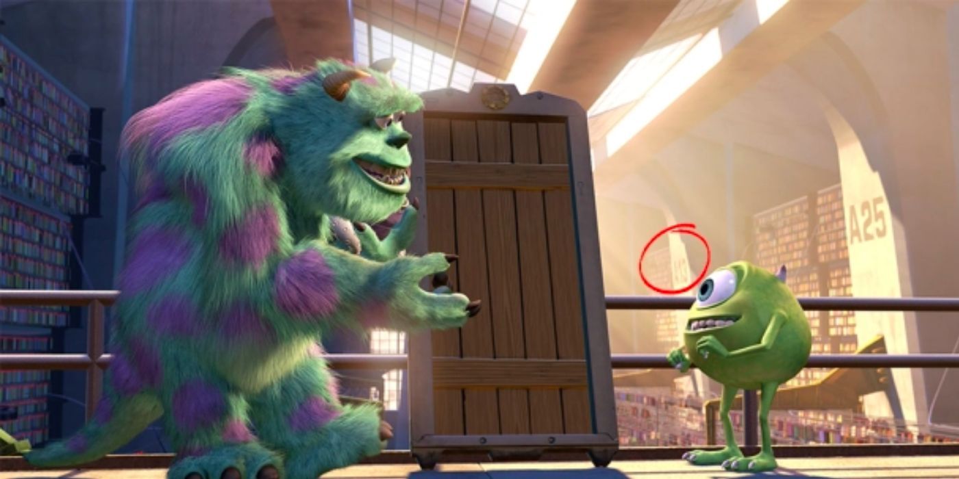 Miley and Sulley are in the door vault. 