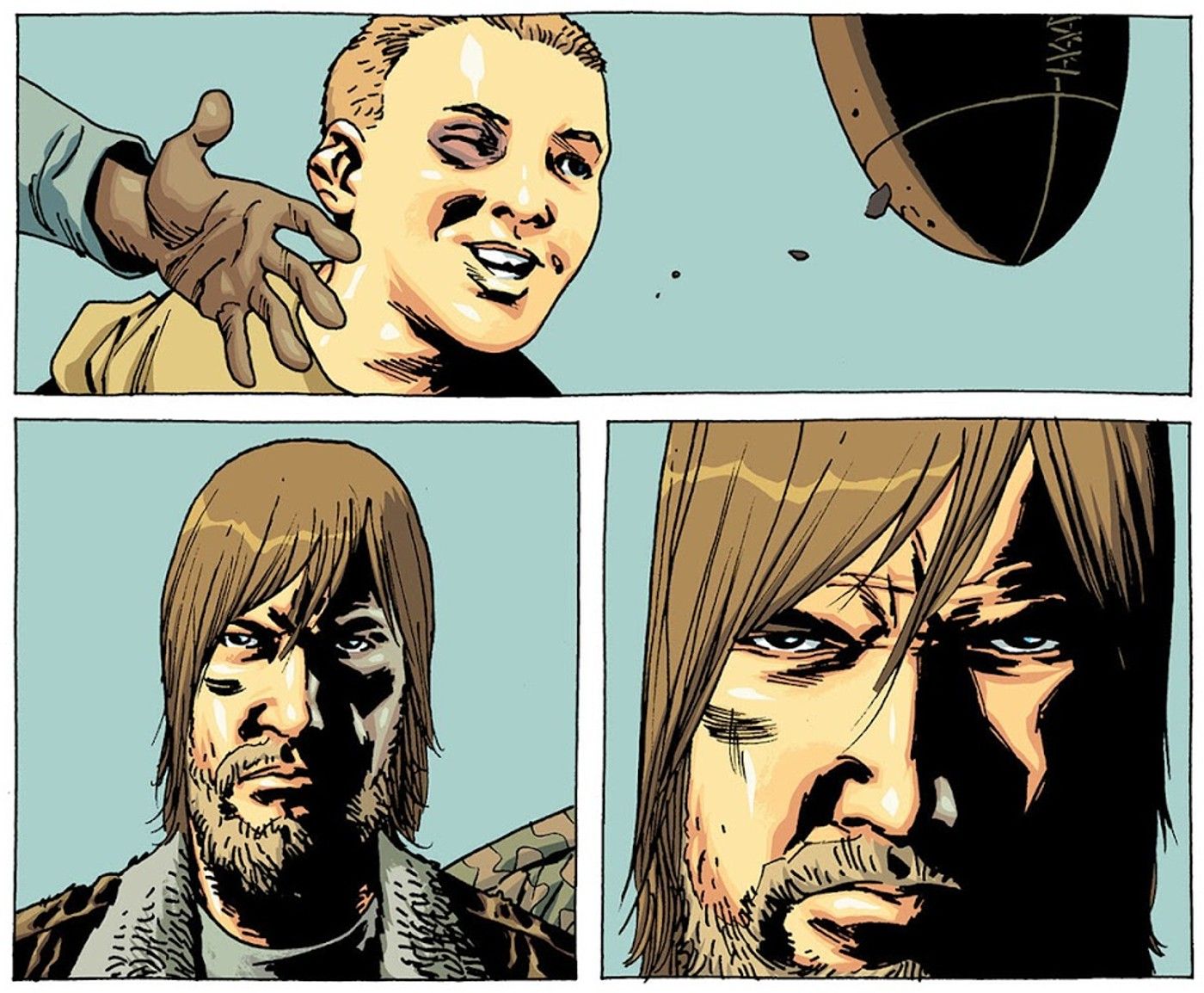 walking dead rick enters alexandria