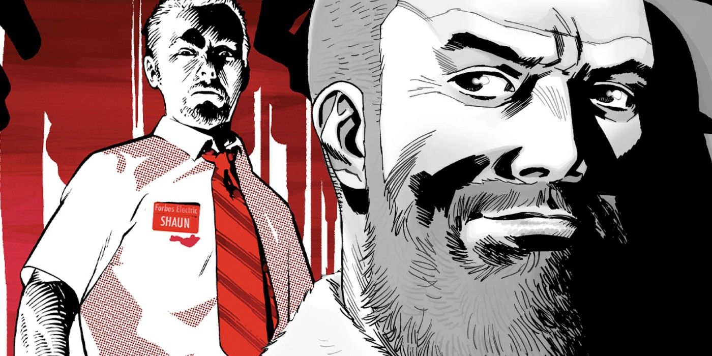 walking dead rick grimes shaun of the dead