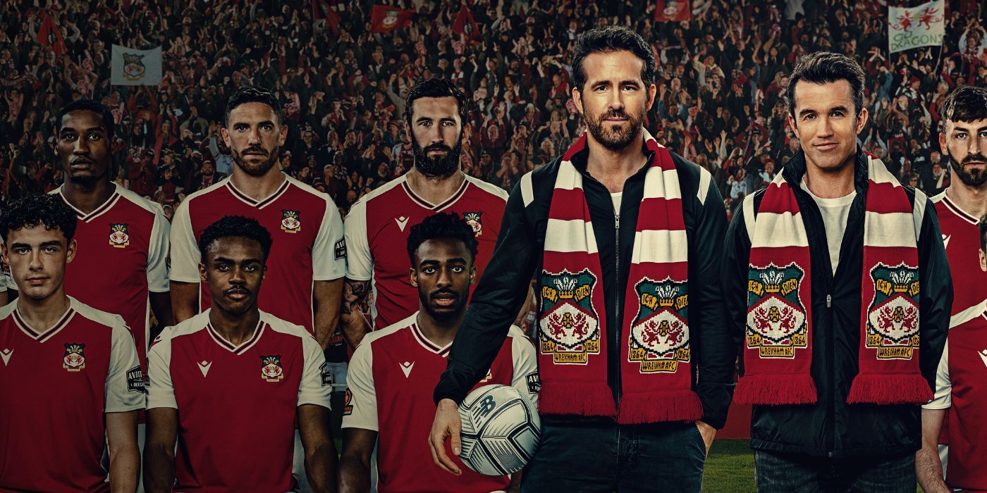 ryan reynolds and rob mcelhenney welcome to wrexham season 2 promo poster