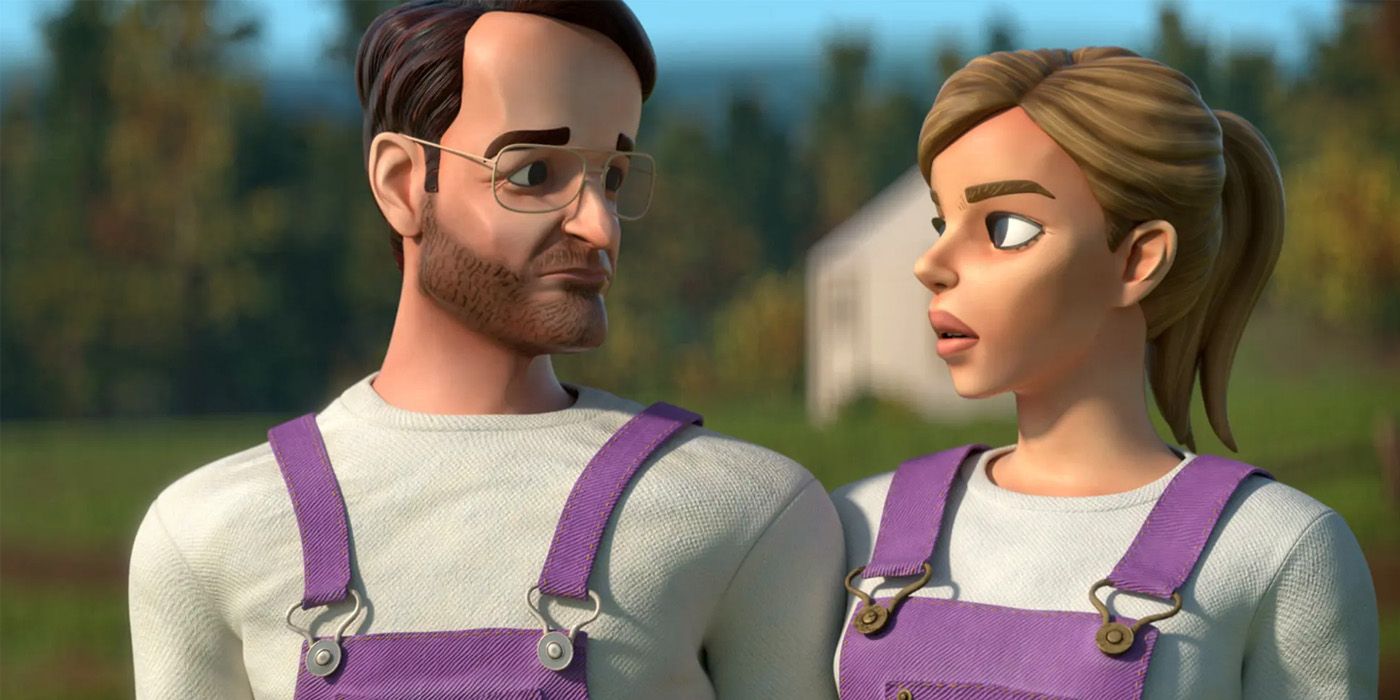 Will Forte and Samara Weaving in No Activity