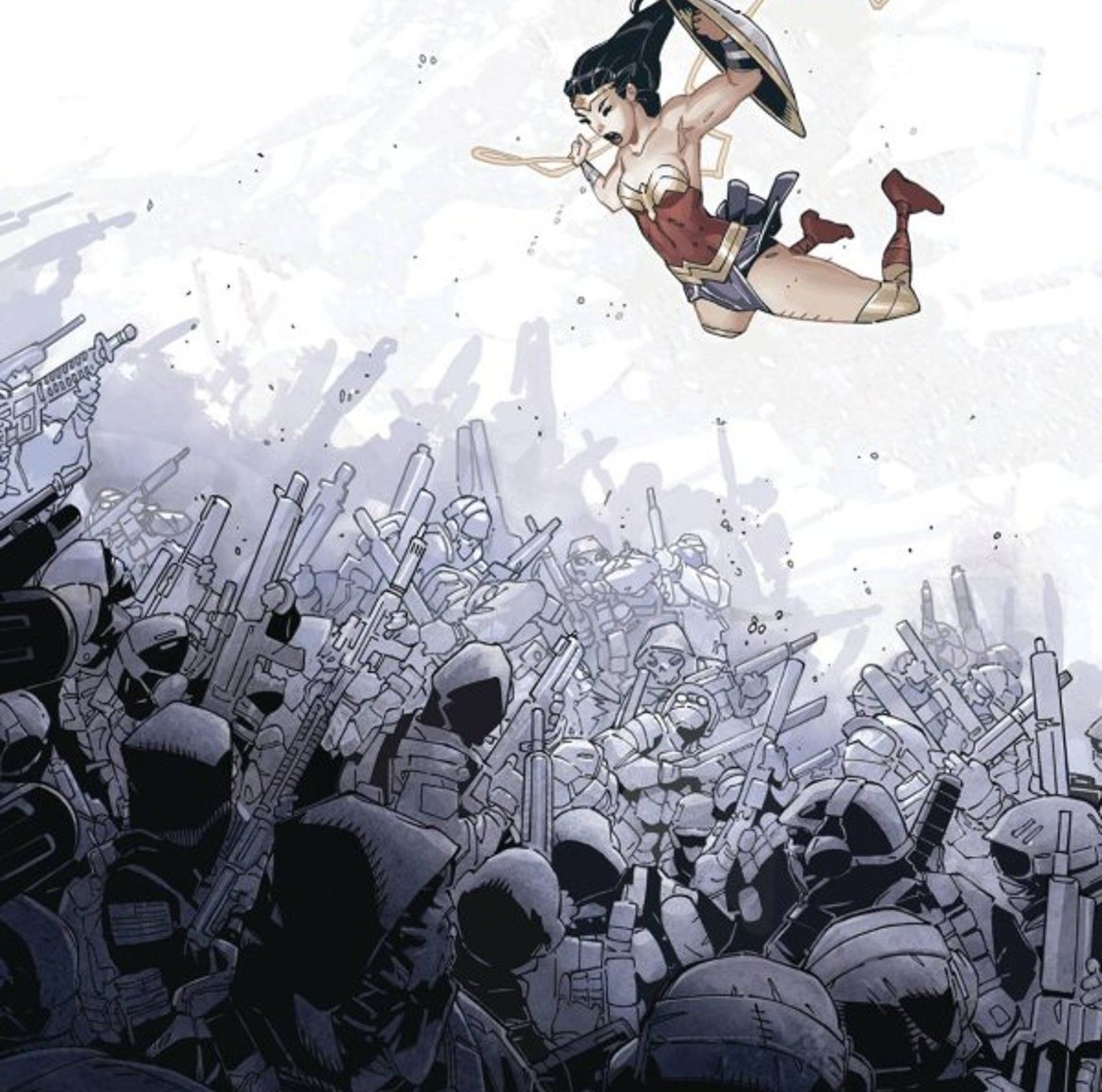 wonder woman vs an army