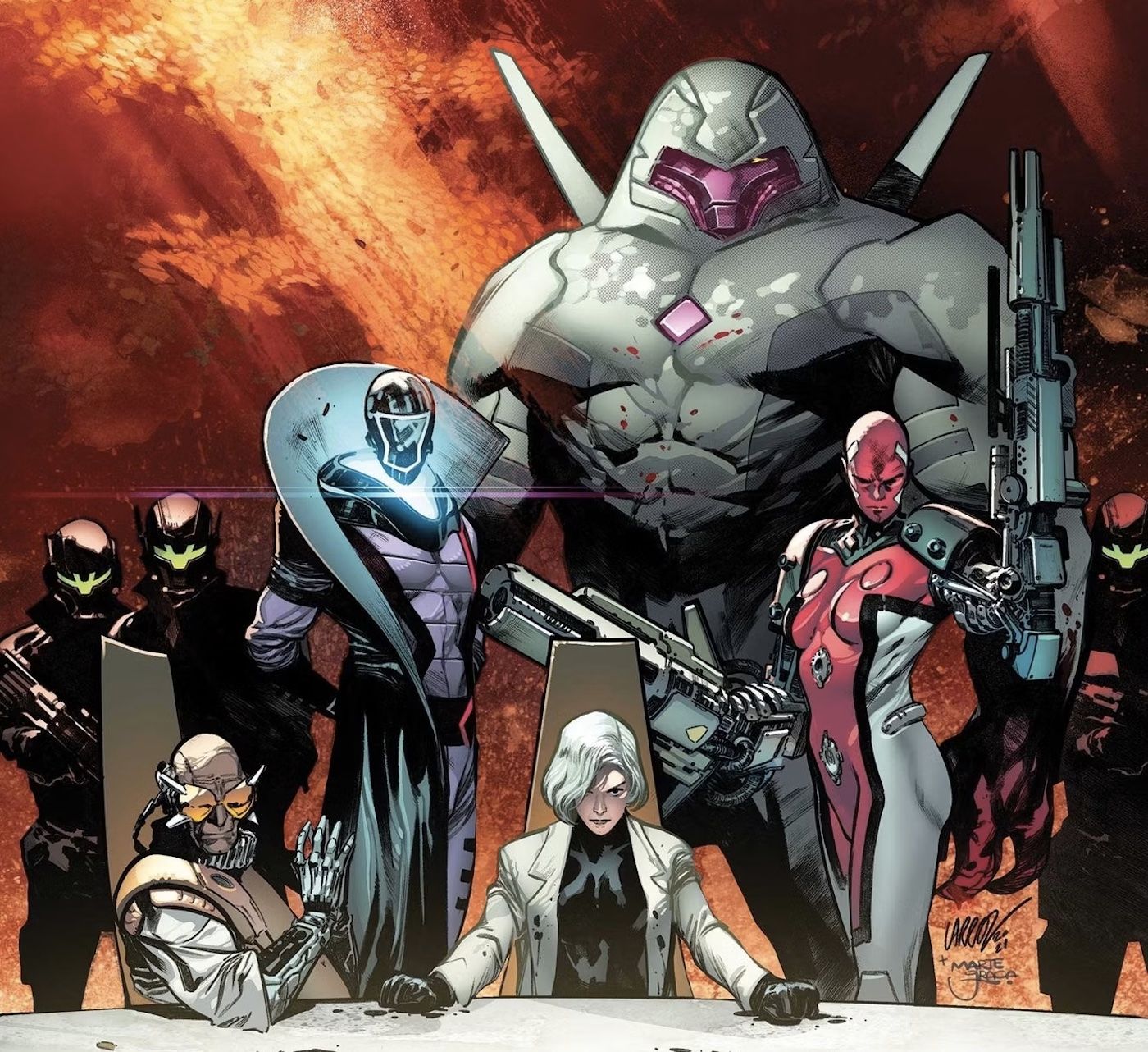 Leaders of the anti-mutant hate organization Orchis