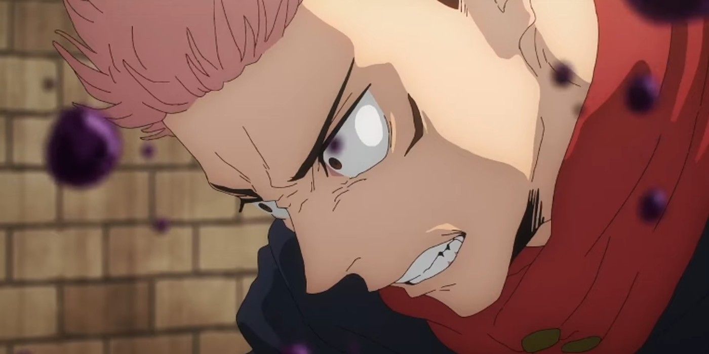 Yuji in battle in Jujutsu Kaisen