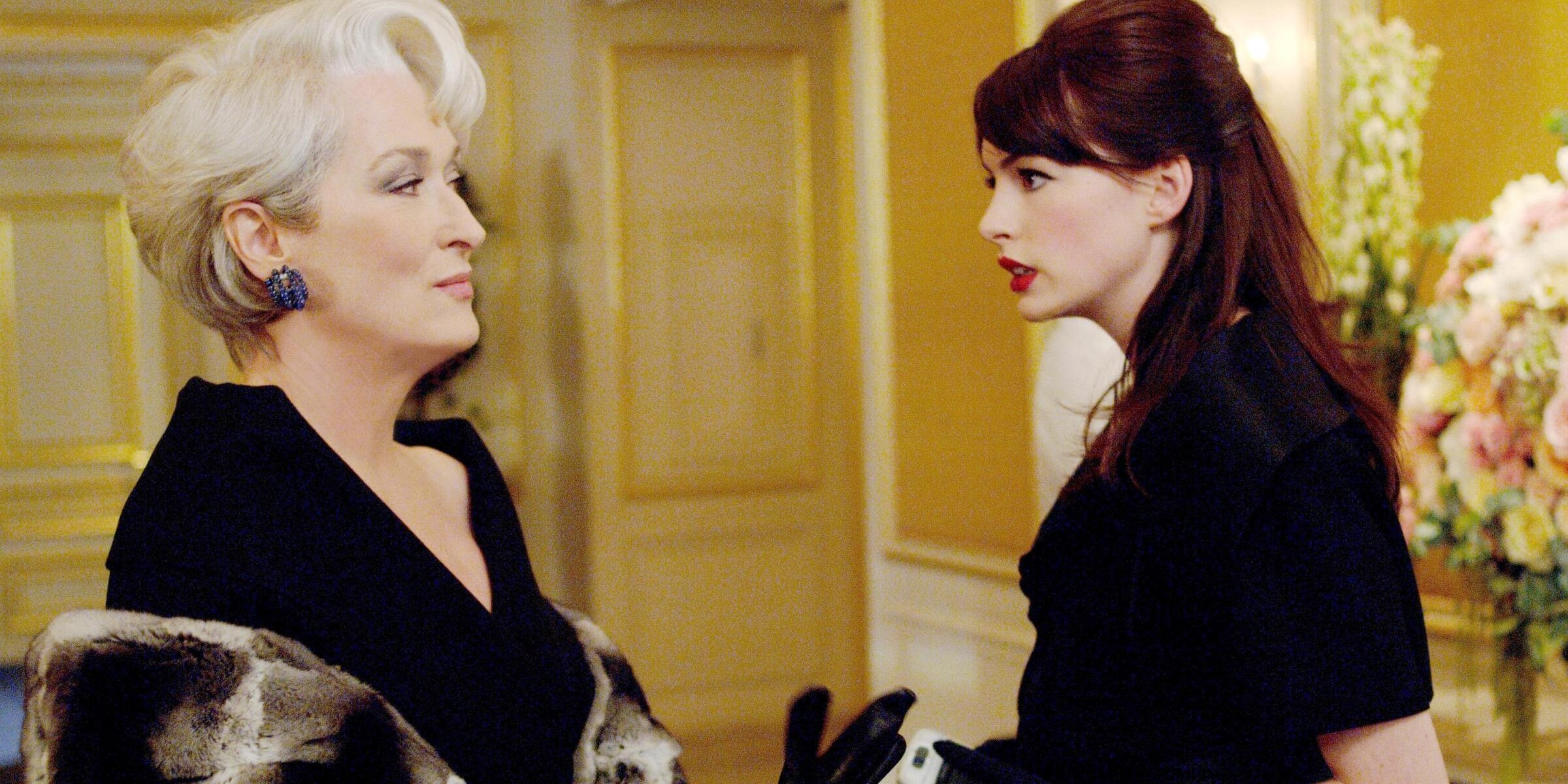 Meryl Streep talking to Anne Hathaway in The Devil Wears Prada 