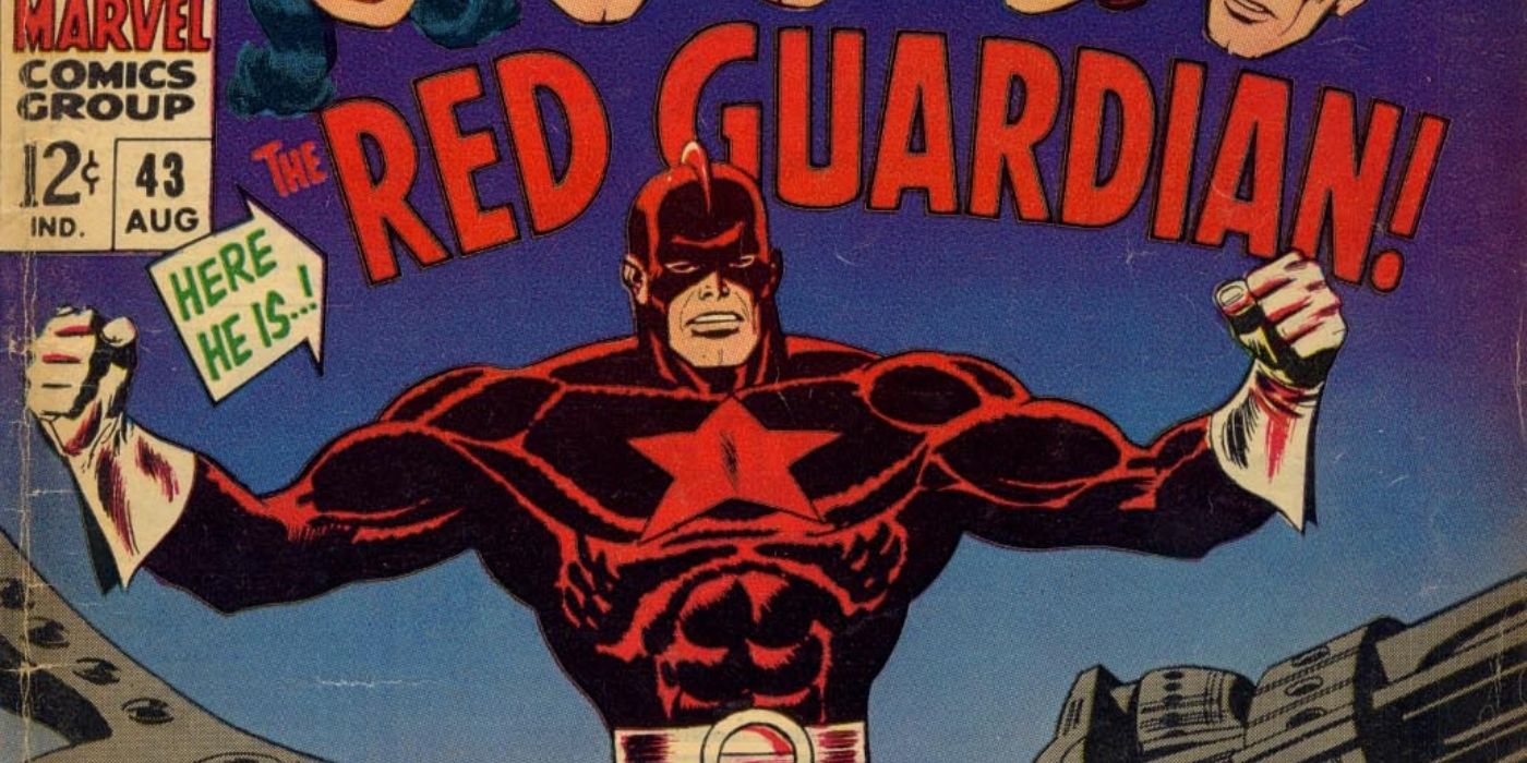 Red Guardian wearing his classic suit in his first Marvel Comics appearance