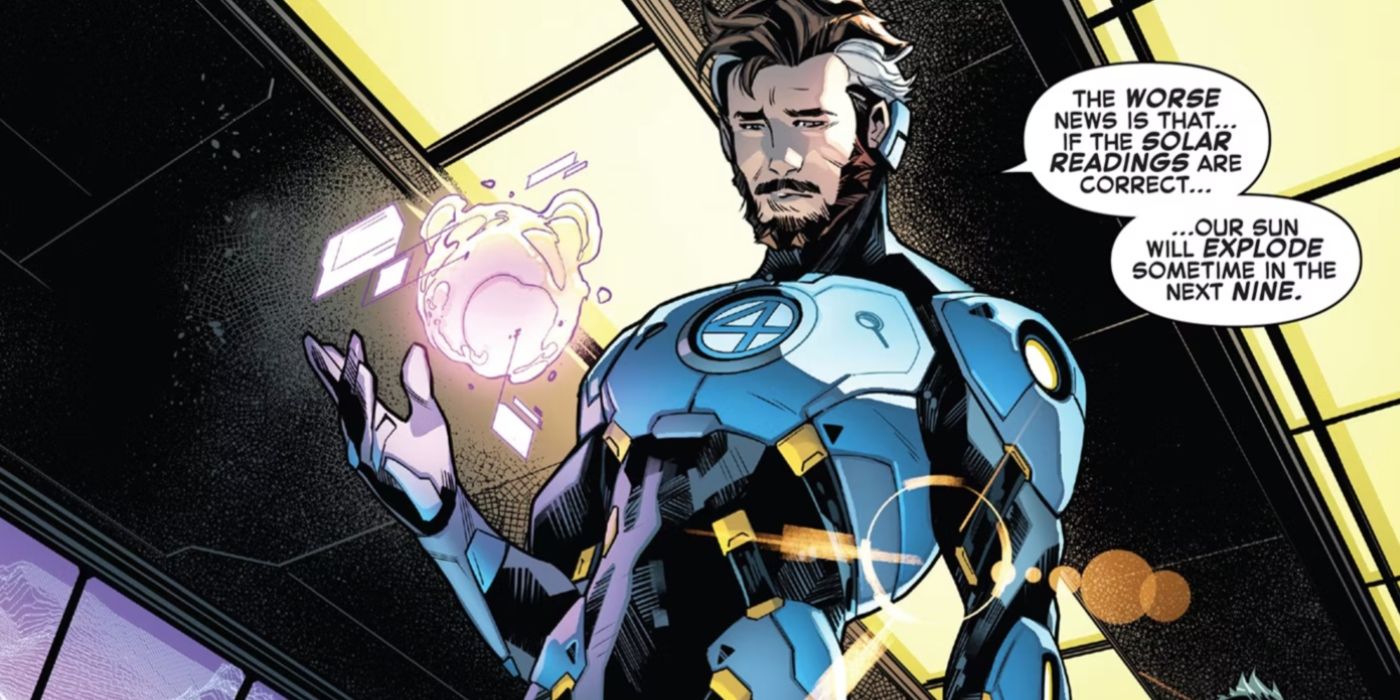 Reed Richards' Iron Man suit. 