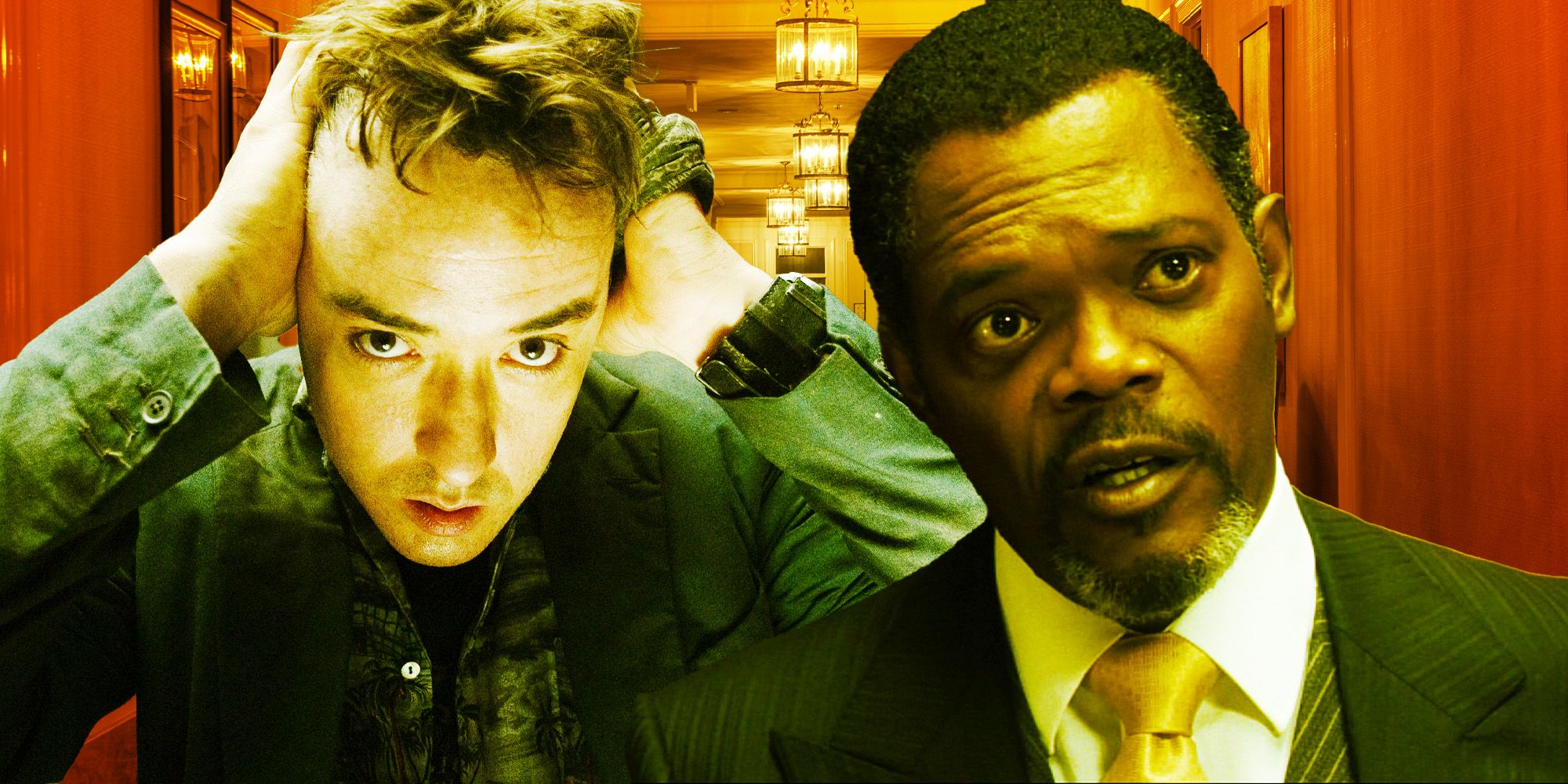 John Cusack's Mike and Samuel L. Jackson's Olin in 1408