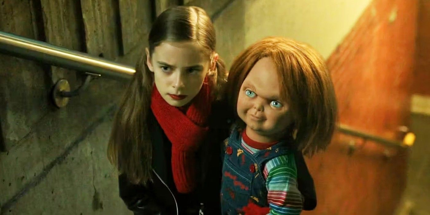 A young girl holding onto a doll from Chucky season 3, episode 3
