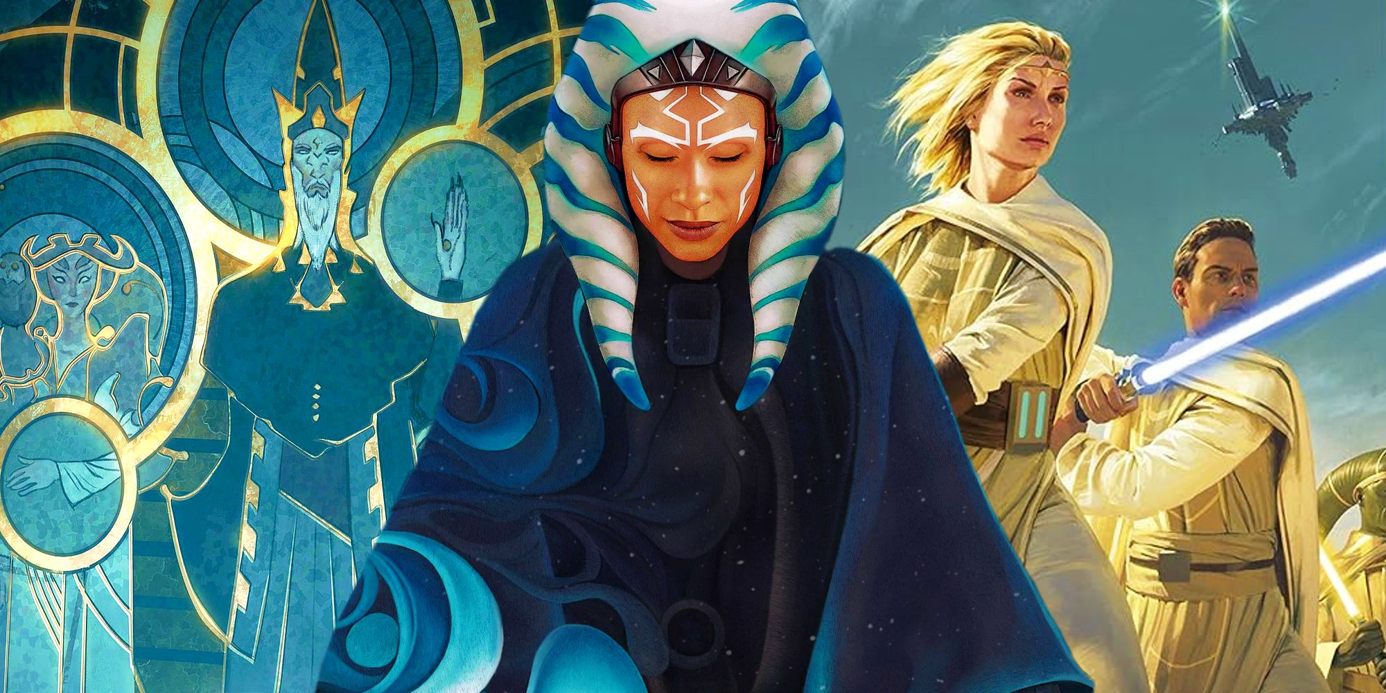 Ahsoka between the Mortis Gods and the Jedi of the High Republic