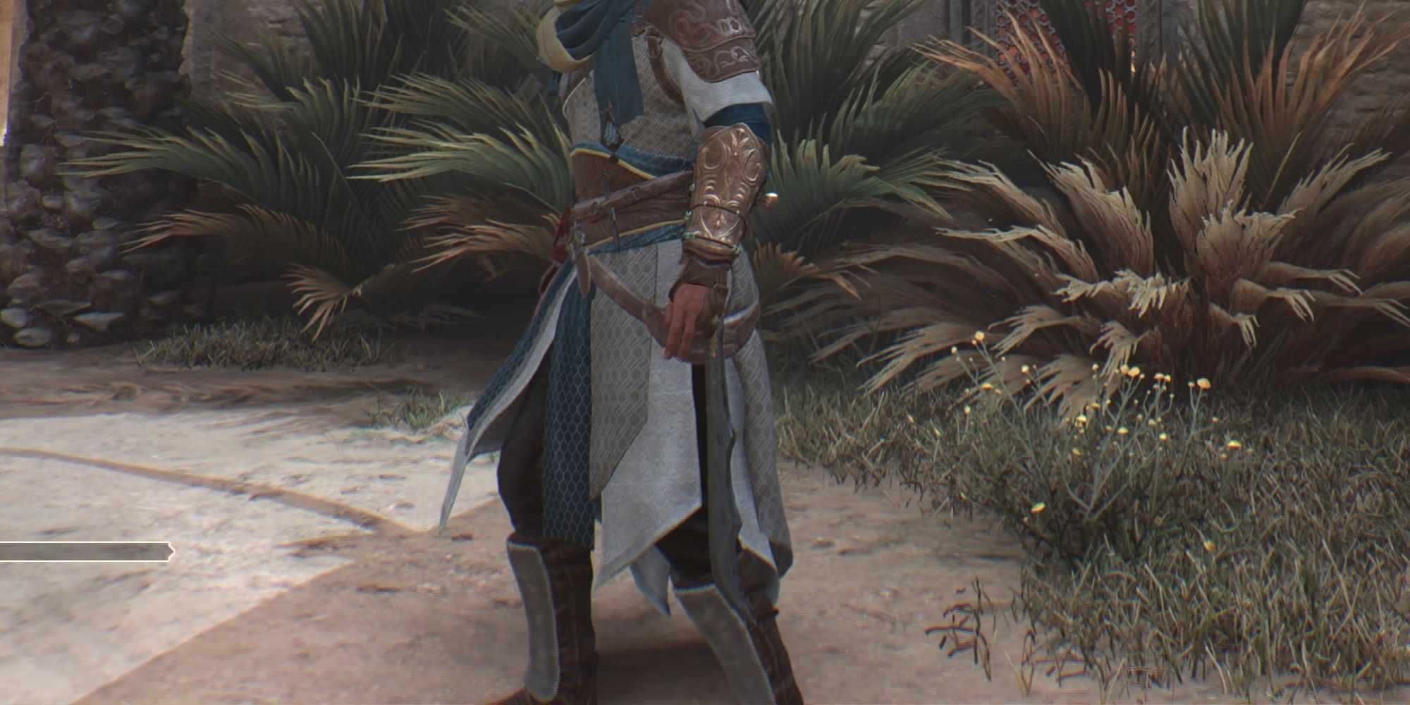 The Initiate of Alamut Sword on Basim&rsquo;s belt in Assassin&rsquo;s Creed Mirage