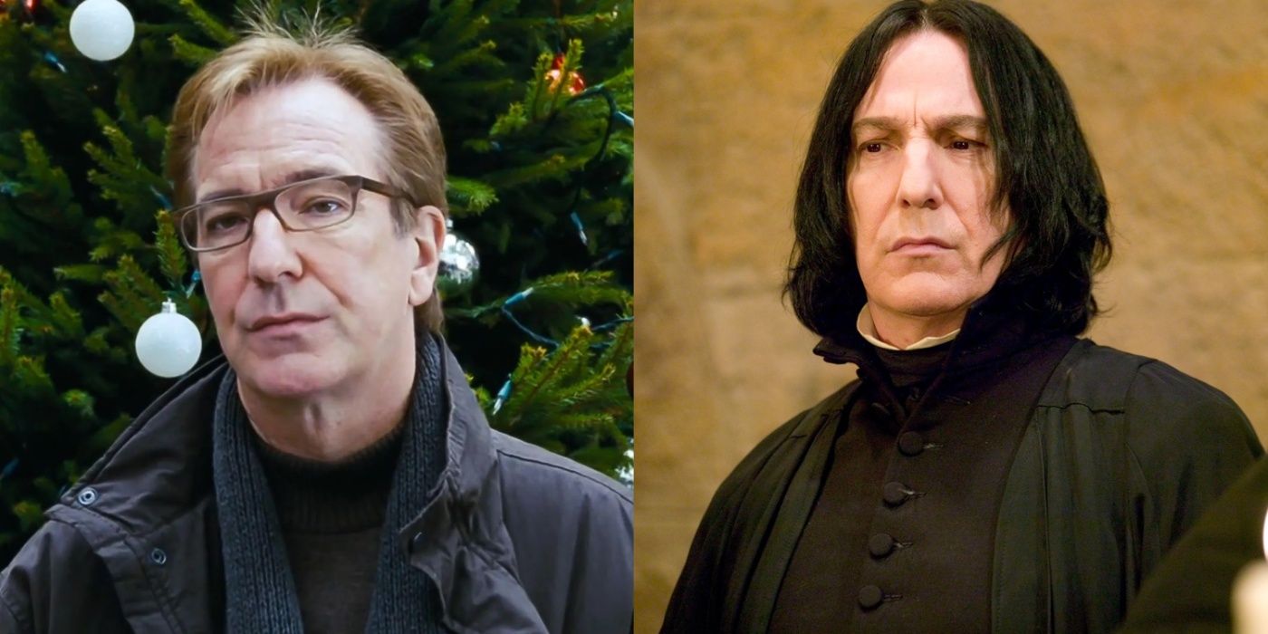 Alan Rickman as Harry and Snape.