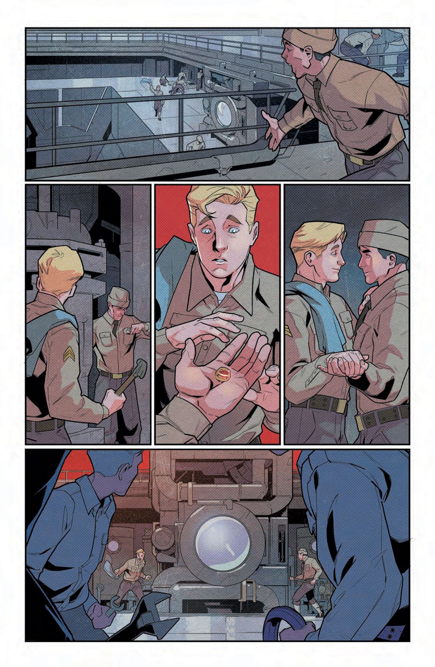 Alan Scott 1 Preview Page with Johnny and Ring