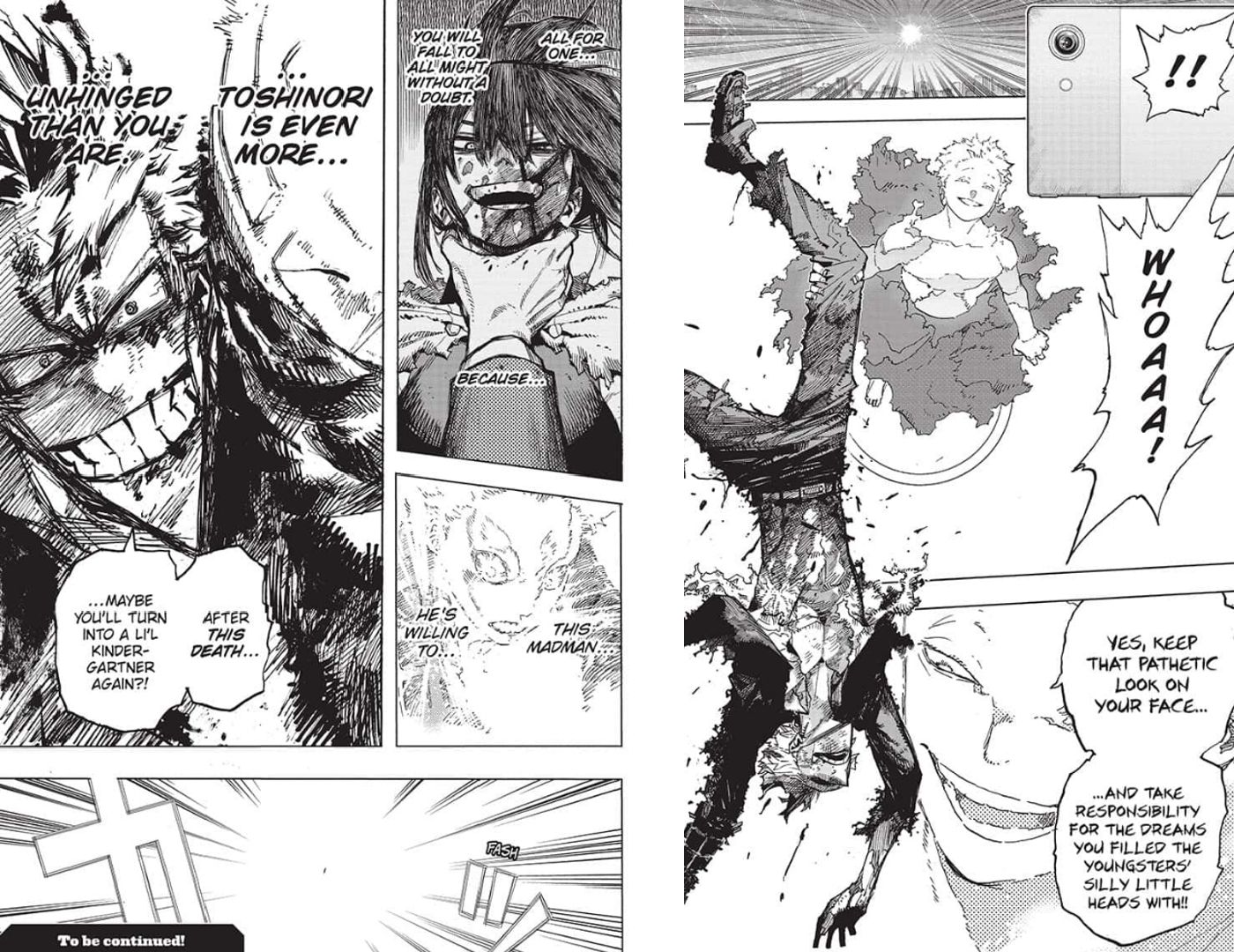 All for One drags All Might in My Hero Academia