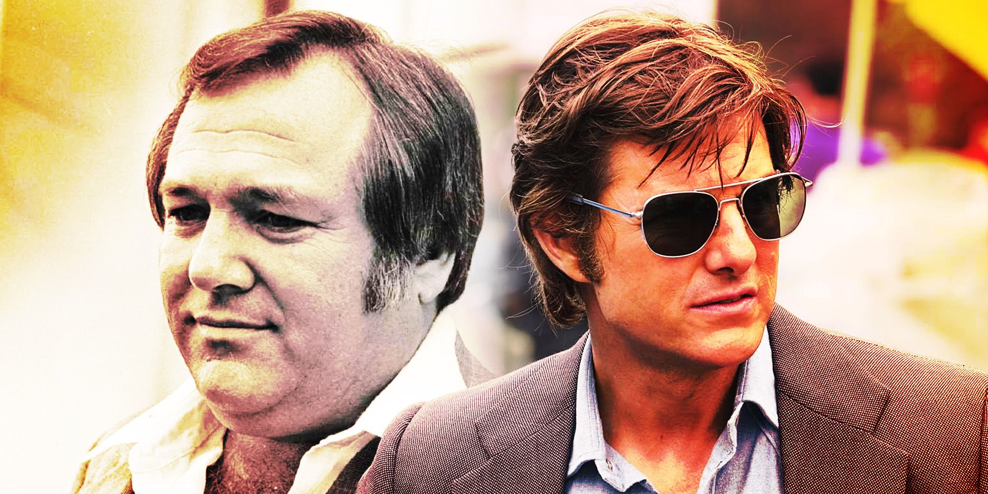 Barry Seal and Tom Cruise as Barry Seal in American Made.