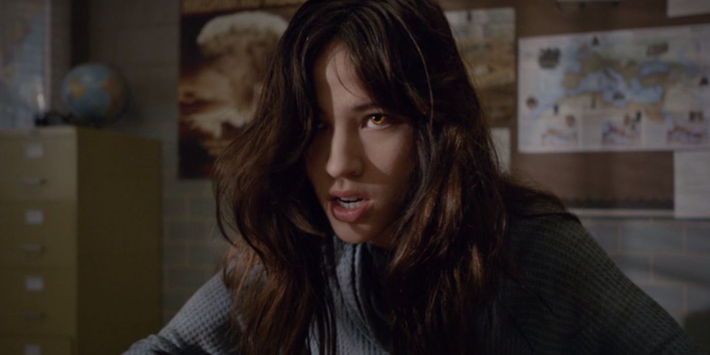 Kelsey Asbille as Tracy snarls in Teen Wolf