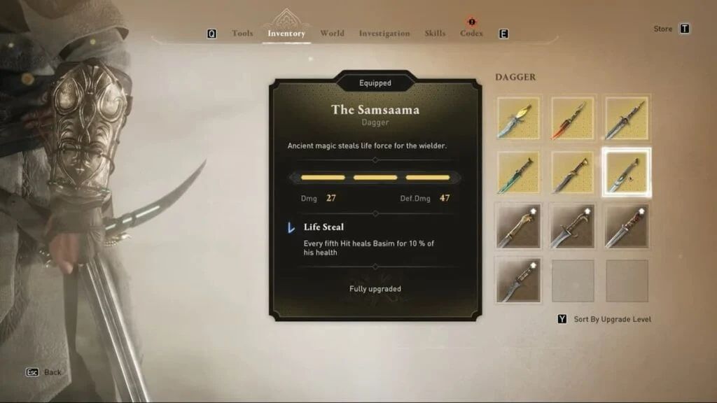 The official stats for The Samsaama in Assassin&rsquo;s Creed Mirage