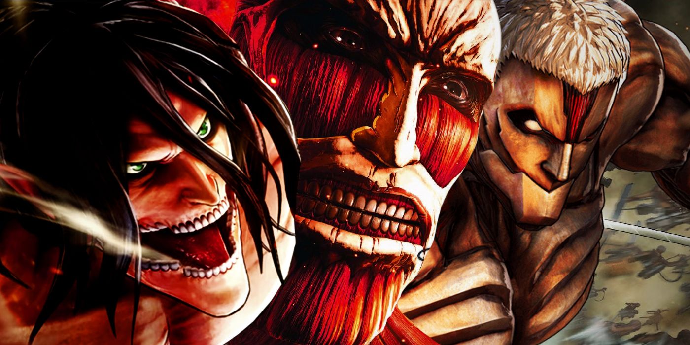 Attack on Titan Armored Colussus and Attack Eren Types