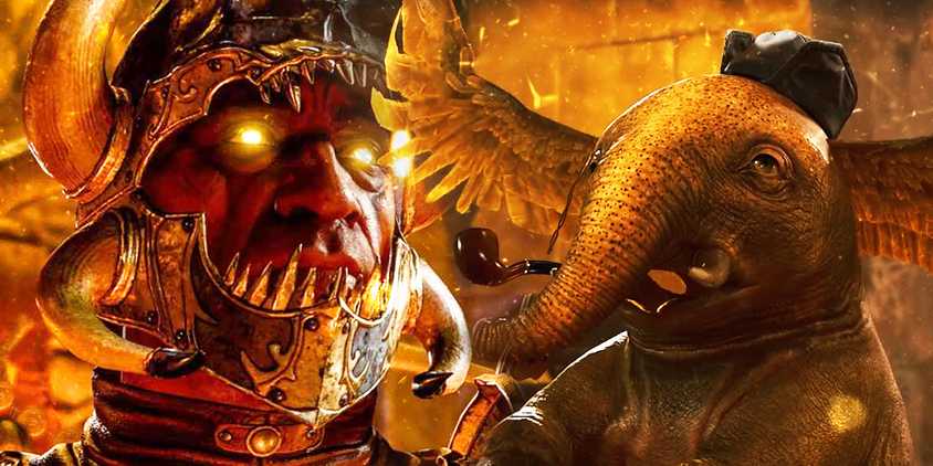 Baldur's Gate 3 Sarevok Murder Tribunal leader with hollyphant investigator Valeria who you have to kill to become an Unholy Assassin