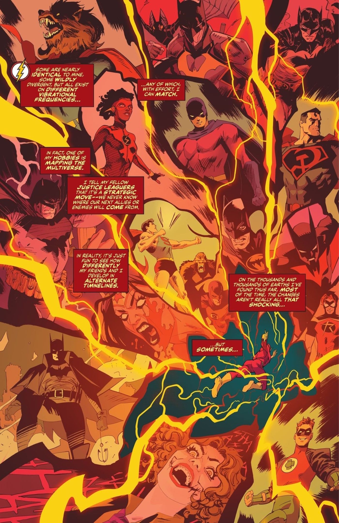 Barry Allen's latest hobby is mapping the DC multiverse