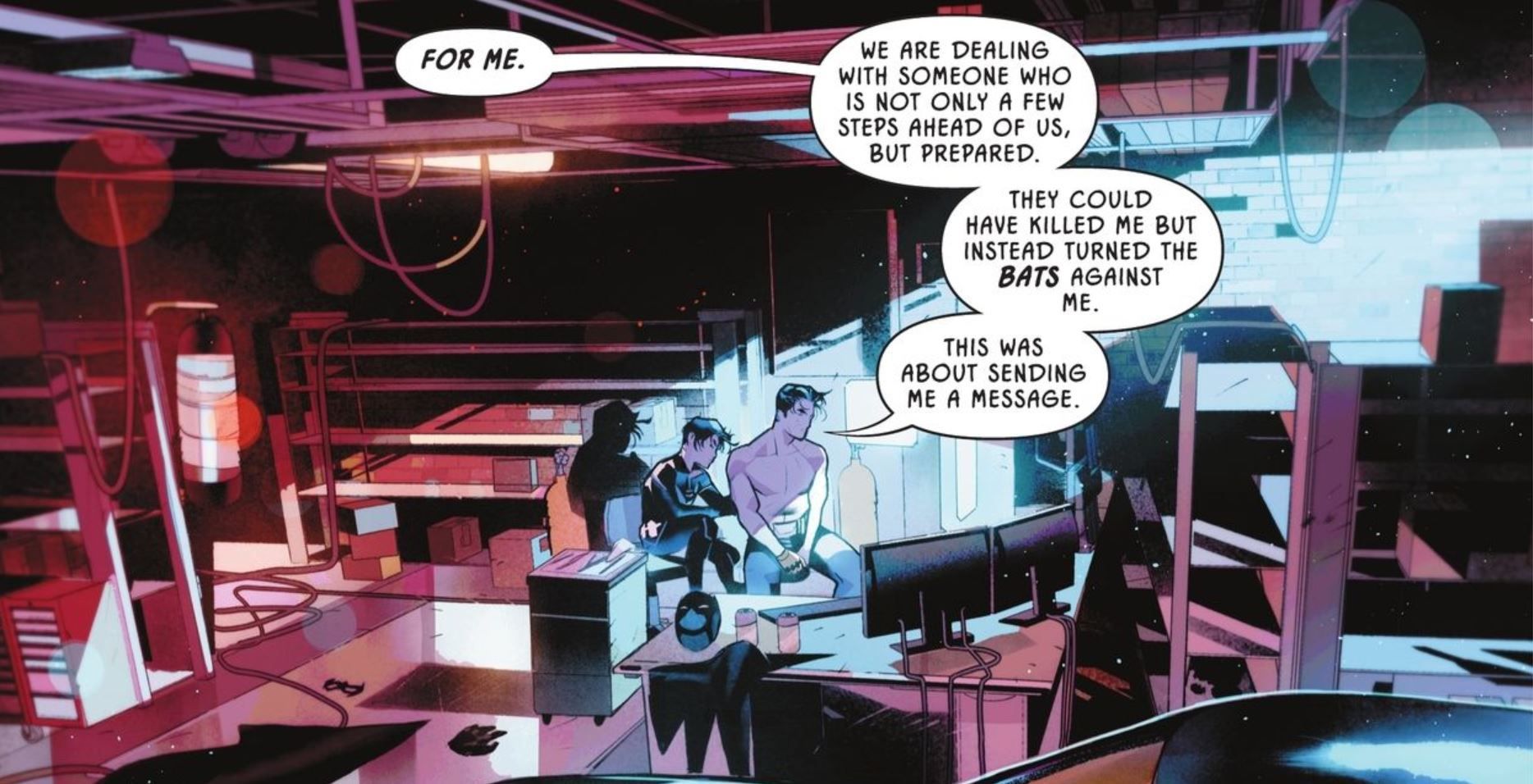 Batman Bats Warning DC