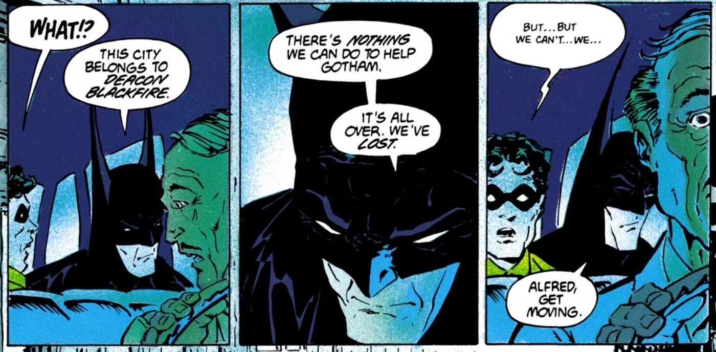 Batman Tells Robin and Alfred that They&rsquo;re Abandoning Gotham