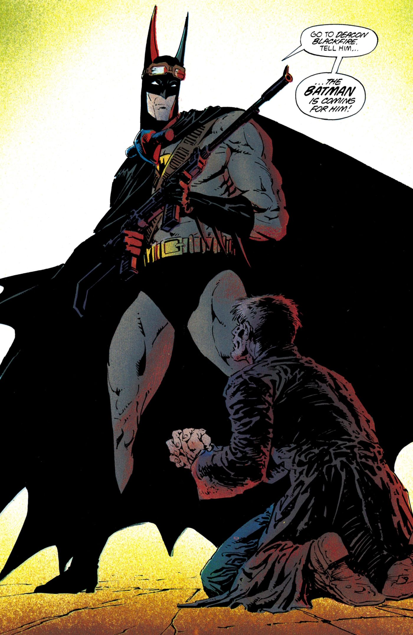 Batman Uses A Big Ol Gun