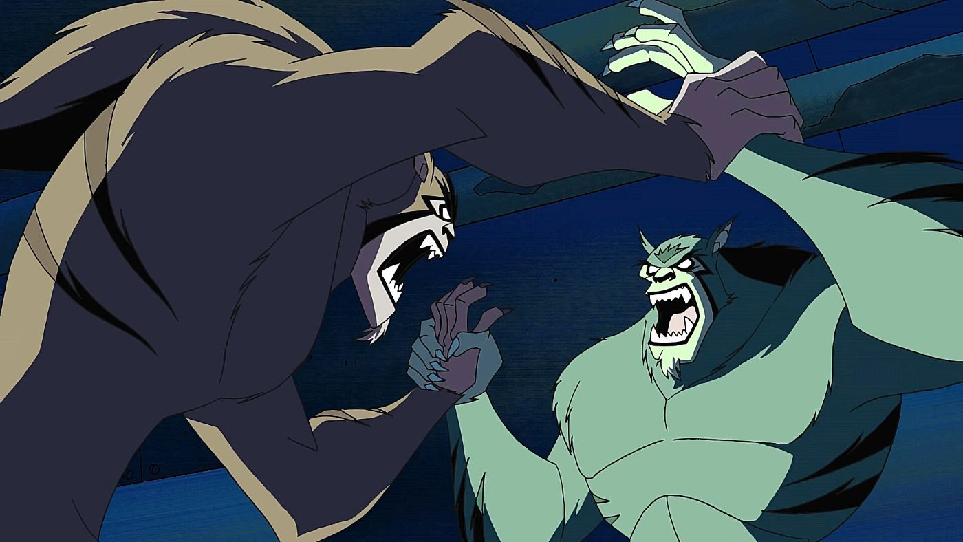 Beast Boy's werewolf transformation from Teen Titans episode 