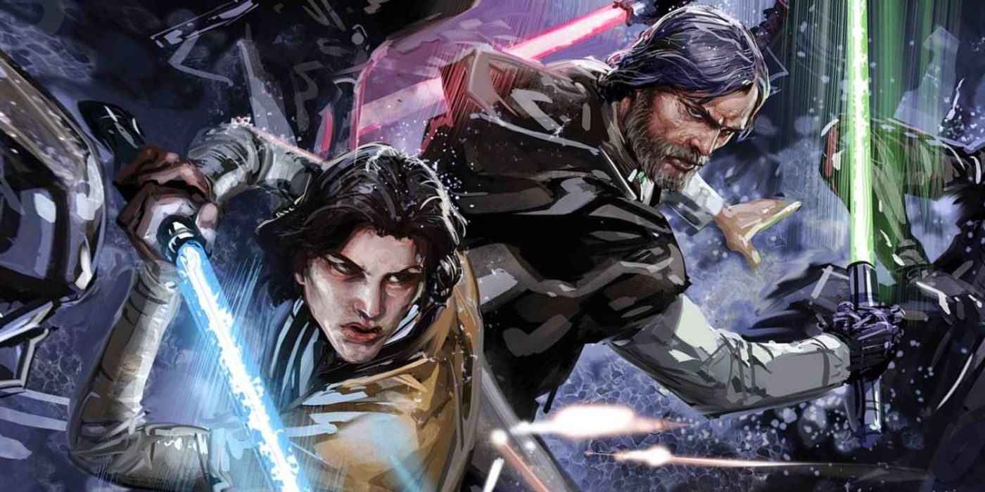 Ben Solo and Luke Skywalker in Star Wars comics