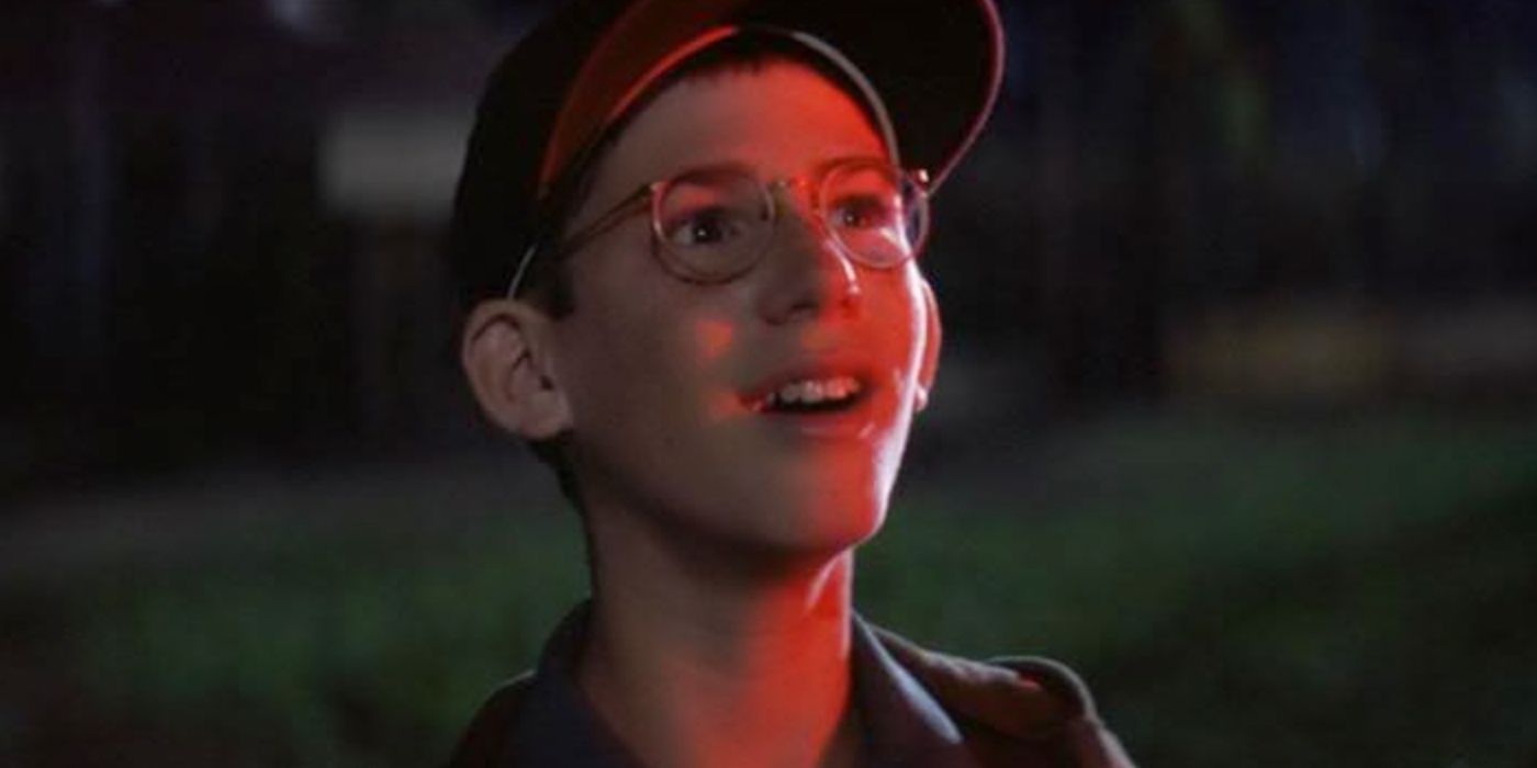 Bertram smiling during the night game in The Sandlot
