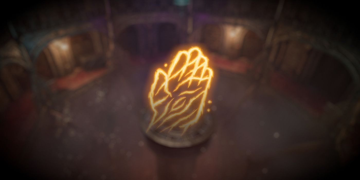 BG3 Barkskin icon: a hand is covered in tree bark