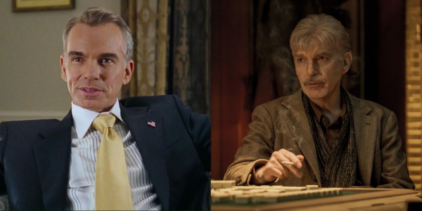 Billy Bob Thornton as the U.S. President and Billy McBride in Goliath.