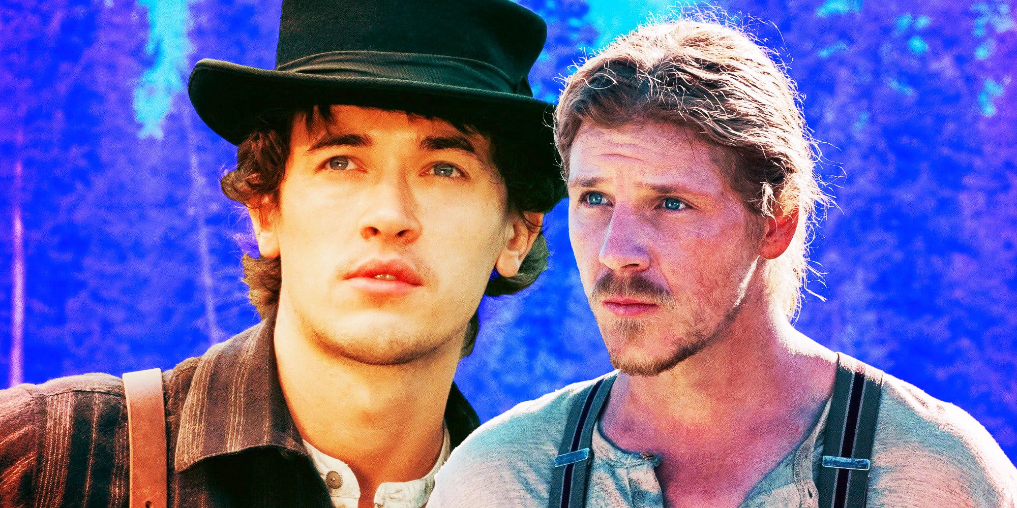 A composite image of Billy and Jesse Evans from Billy the Kid
