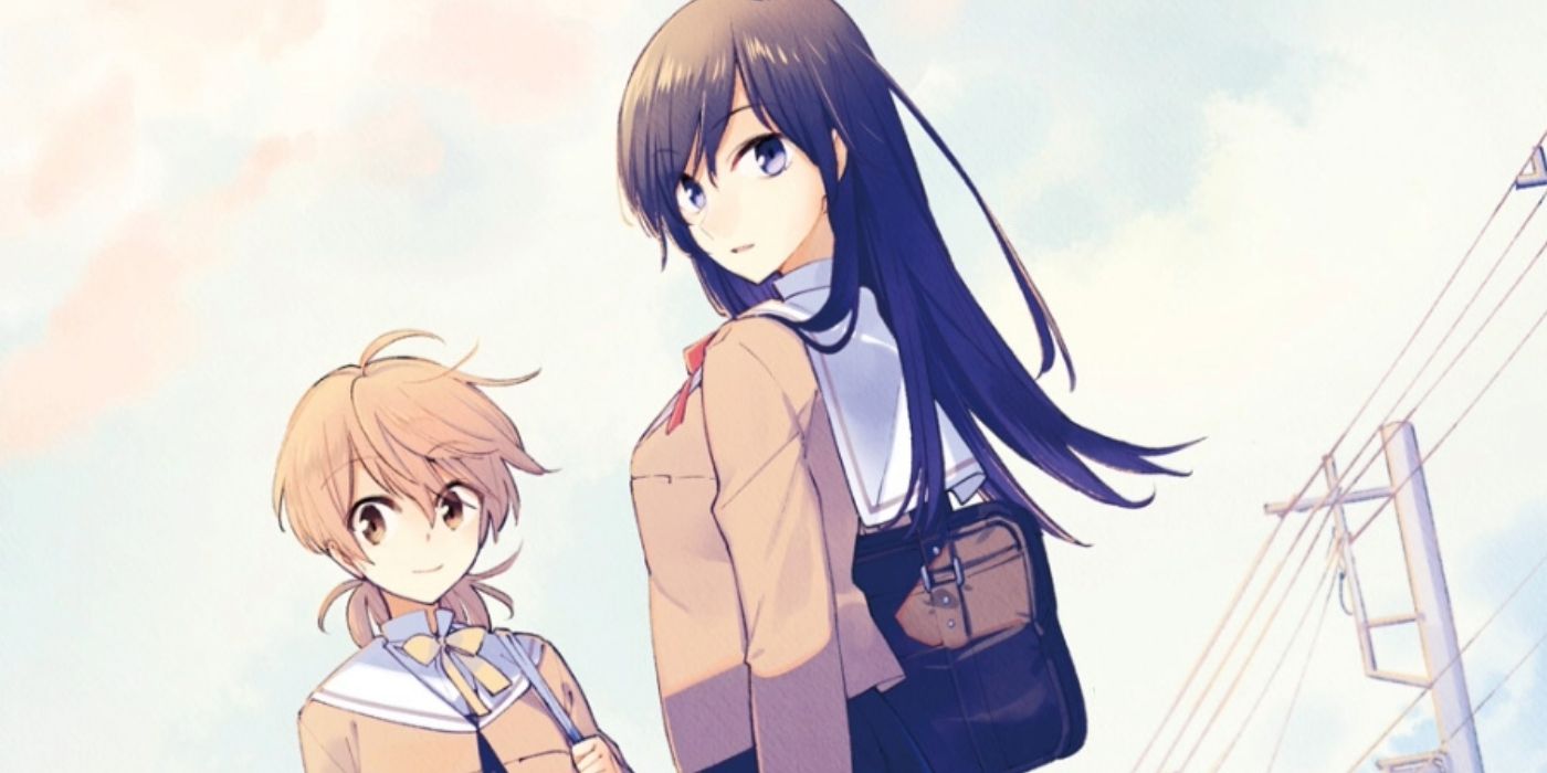 Bloom into you color artwork depicting the two main characters standing across from one another.