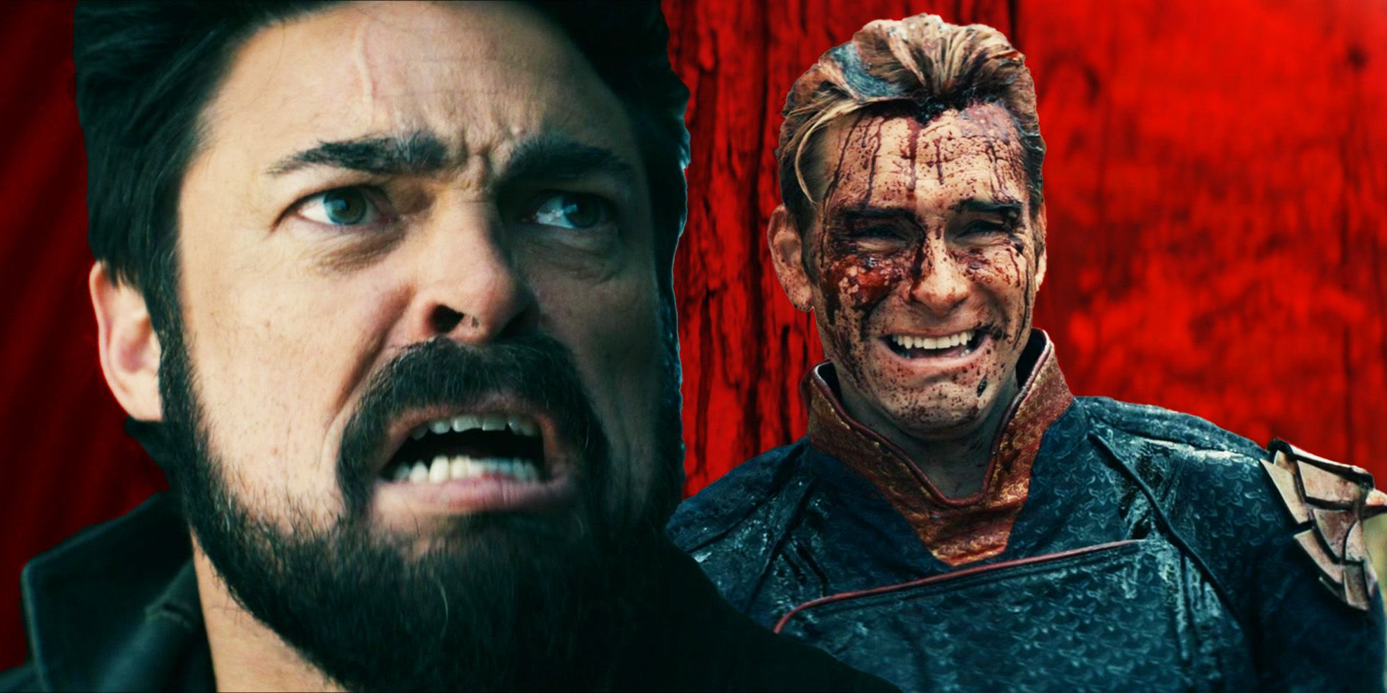 Billy Butcher looking at scared Homelander