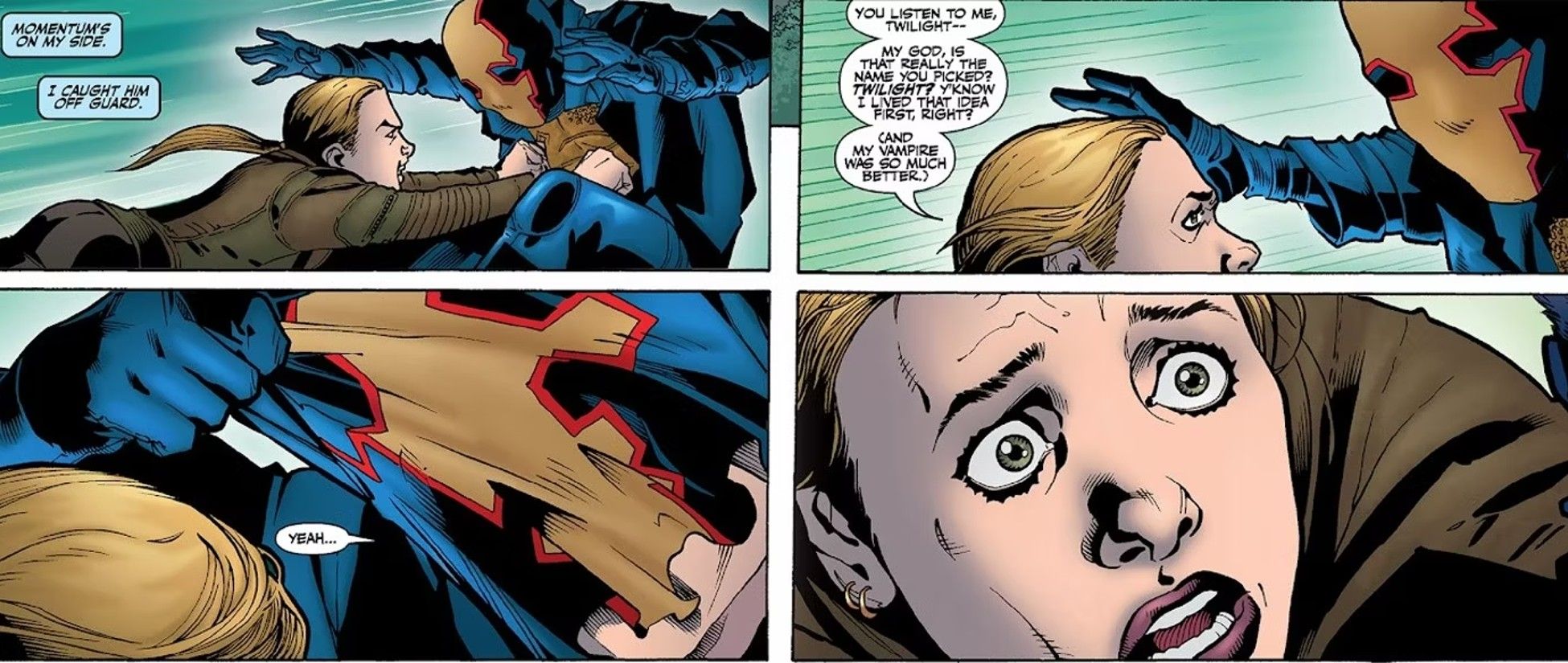 Buffy the Vampire Slayer Season Eight, Twilight pulls off his mask; Buffy looks upon the face underneath in horror