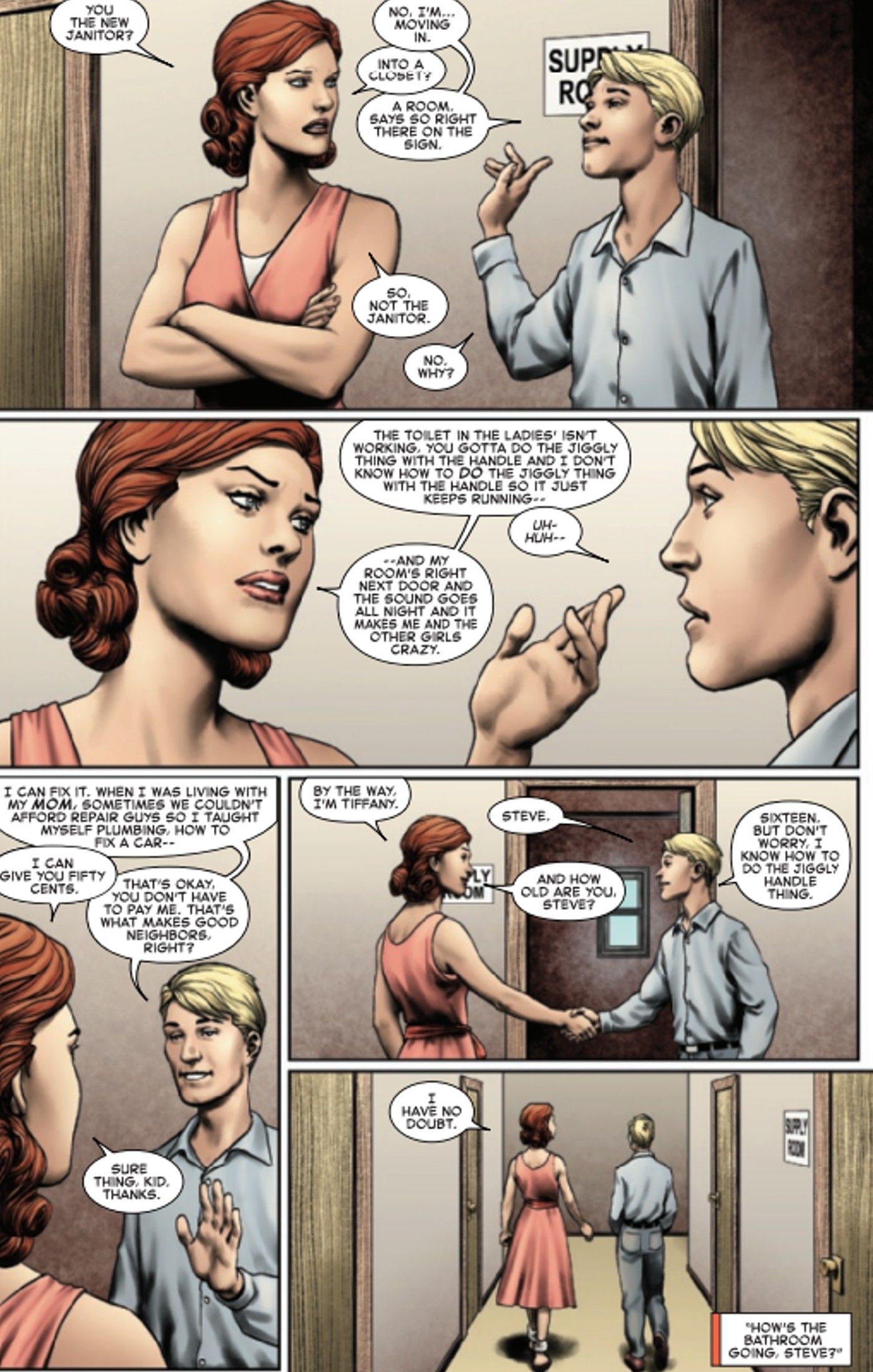 Captain America #2, flashback to Captain America&rsquo;s first apartment, new neighbor