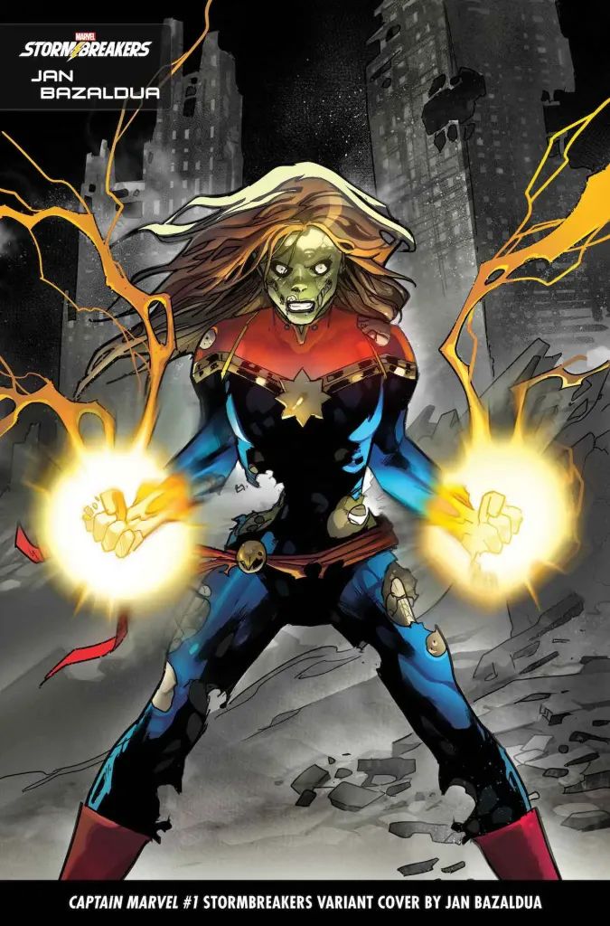 Captain Marvel 1 Jan Bazaldua variant cover