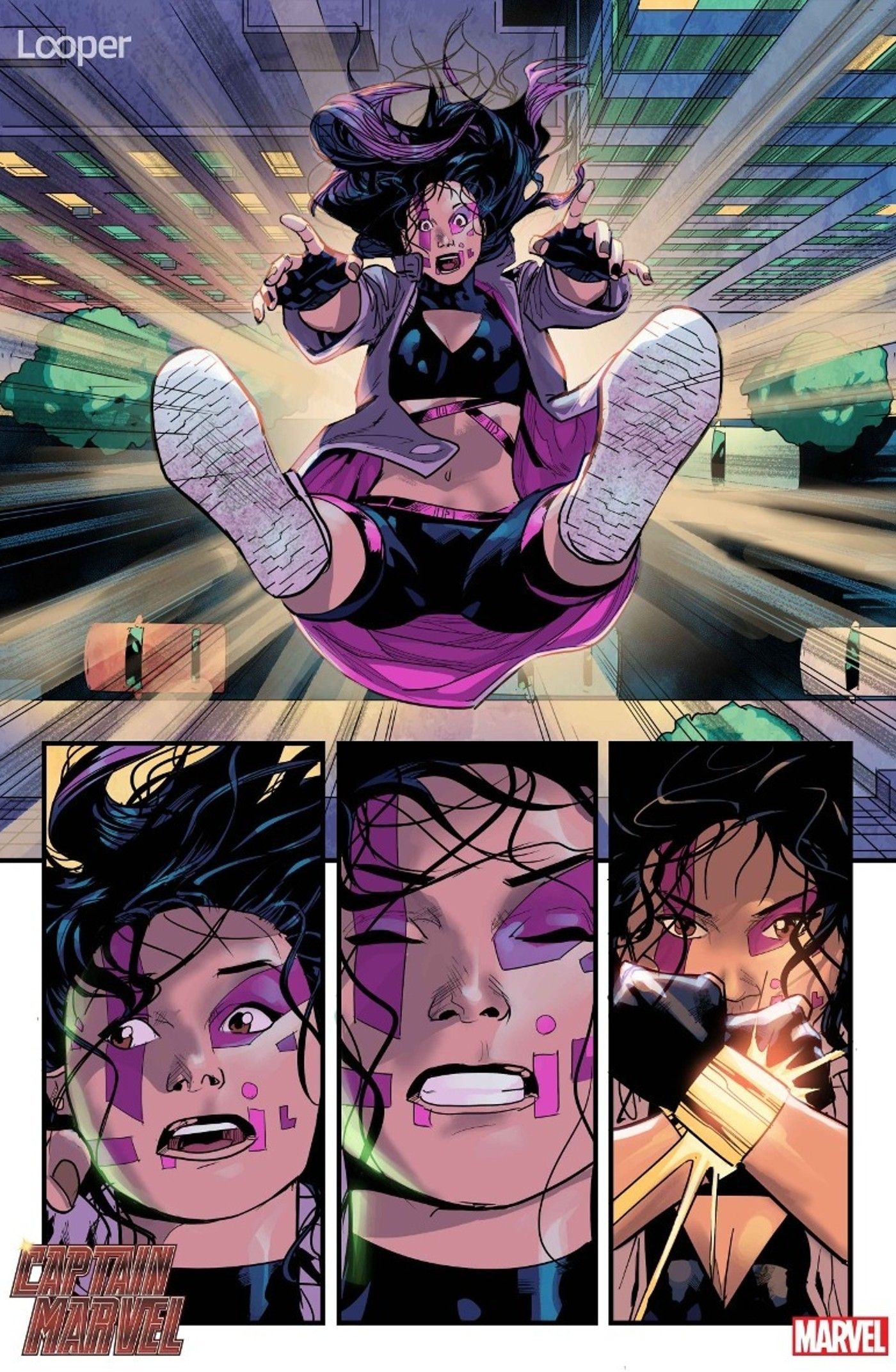 Captain Marvel’s New Nemesis OMEN Officially Debuts, Overpowering Carol Danvers